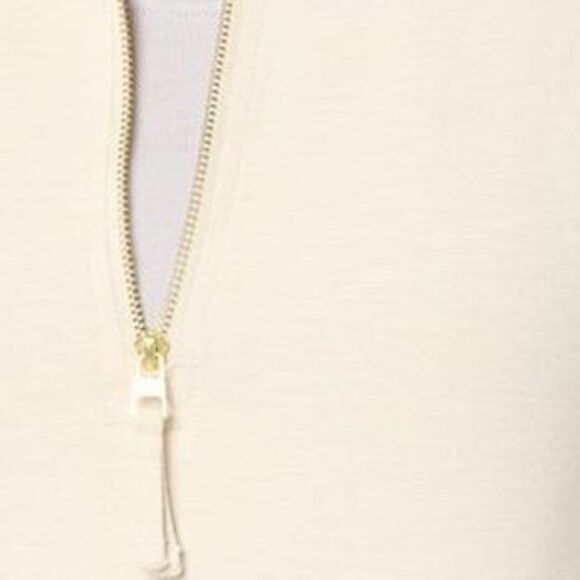 Belle by Kim Gravel Women's Top Sz L Half Zip Kanga White A688394 - Picture 2 of 4